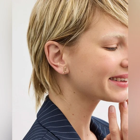 Coach Gold Rexy Stud Earrings - Picture 2 of 5